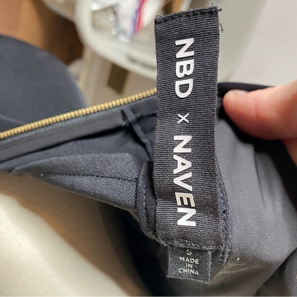 NBD x NAVEN Black Mini Dress - Size S - Picture 3 of 4